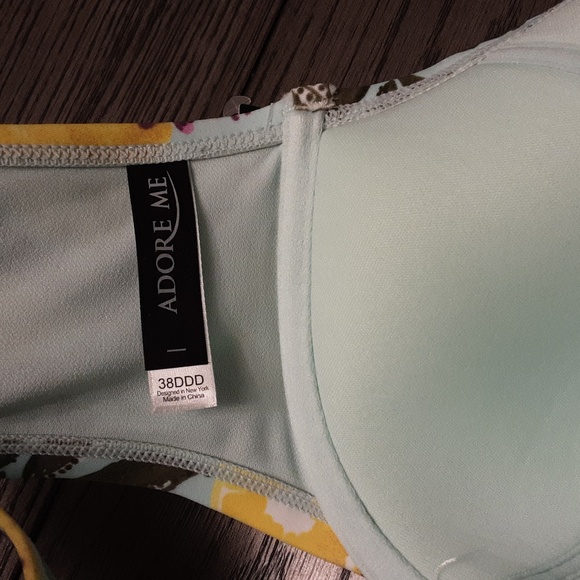 ADORE ME SWIMSUIT  38DDD /0X Floral  Bikini Set - Picture 3 of 15